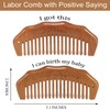 Moreinday 2 Pack Labor Comb with Wrist Strap, Birthing Comb