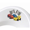 'Bieco Children's Toilet Seat White with Cars Theme Formula Race