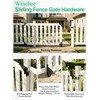 Wmebee Sliding Gate Kit,Heavy Duty Gate Hardware with Wheel, Anti