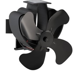 Valo VK000602 Stove Fan for Stove Pipe, Silent Fan, 18 x 10.5 x 21.9 cm (L x W x H), 46 Degree Rotating, Black