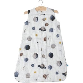 Little Unicorn – Planetary Cotton Muslin Sleep Bag | 100% Cotton | Super Soft and Lightweight | Baby | Size Medium: 6-12 Months | Machine Washable | 1.1 TOG