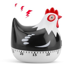Mechanical Kitchen Timer,60 Minute Countdown Timer for Kids and Adults,Cartoon Chicken Kitchen Timer with Loud Alarm,2.55×2.55inch Mechanical Rotating Cute Reminder Countdown Baking Timer