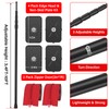 10FT Dust Barrier Poles Kit,Spring Retractable Zipper Wall Poles for