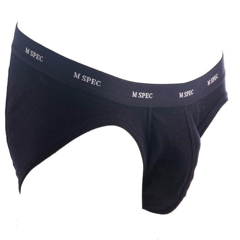 MSPEC - Bikini para hombre con entrepierna 3D, transpirable, cómodo,