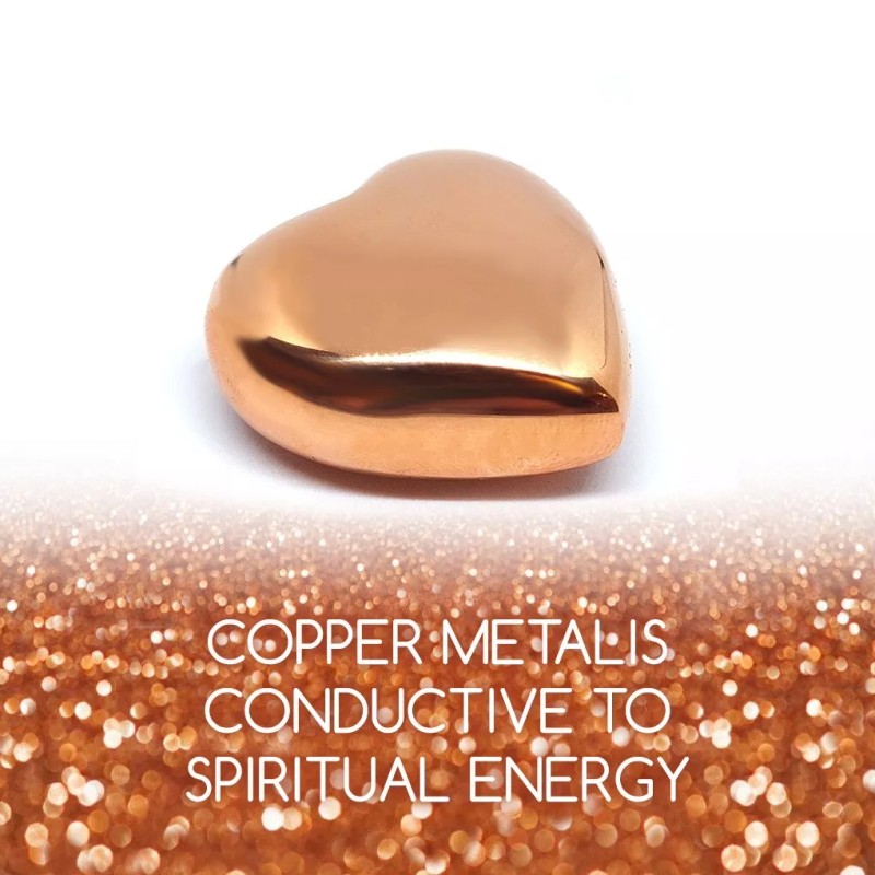 100% Solid Copper Heart 1.75in for Love + Joy Meditation