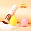 DUcare Foundation Brush with Makeup Sponges Puff Flat Top Kabuki