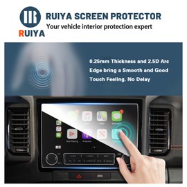 Screen Protector for Nissan Frontier 9-inch Radio Touchscreen 2022-2024 Nissan Frontier Accessories 9HD Tempered Glass Compatible with 2022 2023 2024 Nissan Frontier S/SV/Pro-X/Pro-4X