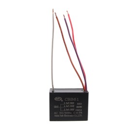AKZYTUE CBB61 Capacitor 3.5uf+4uf+2.5uf 350V AC Ceiling Fan 4 Wire 50/60Hz for Starting Electric Fan Generator Pump Motor