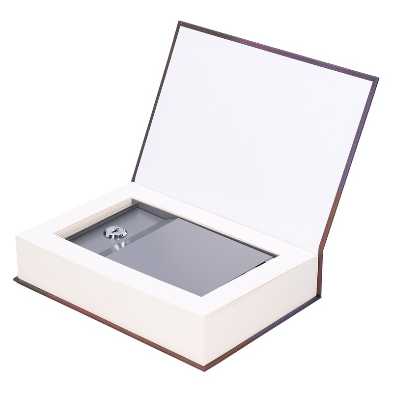 Safe Box Simulation Book Saving Box with Key for Cash