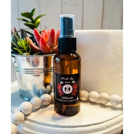 Toilet Paper Spray for Wiping- Travel Size Natural Vetiver 2 oz Bottle- After You Go Spray- Natural Ingredients