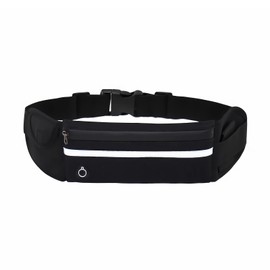 UYGTHI Laufgürtel Handy Tasche Jogging, Reflektierende Handytasche Joggen Wasserdicht für Damen und Herren, Laufgürtel mit Kopfhöreranschluss und Verstellbarem Gurt, Jogging Tasche für Outdoor Fitness