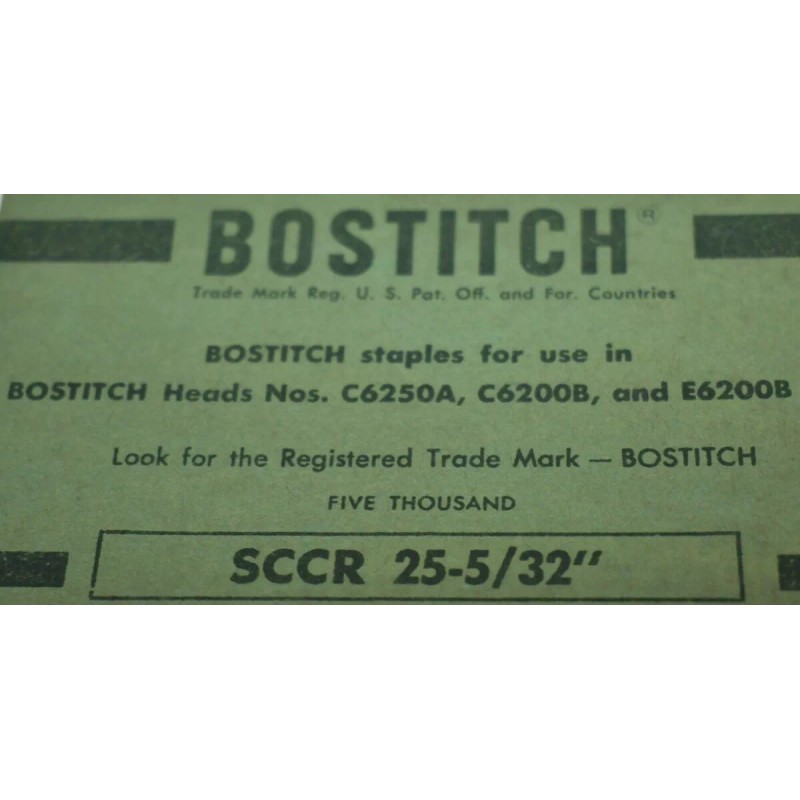 BOSTITCH STAPLES. SCCR 25 5/32