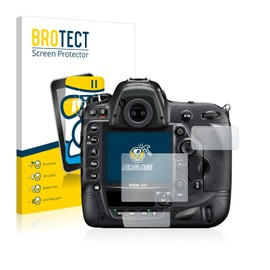 BROTECT Protective Glass Film for Nikon D4S Tempered Glass [Extremely Scratch-Resistant 9H, Anti-Fingerprint, Ultra Transparent]