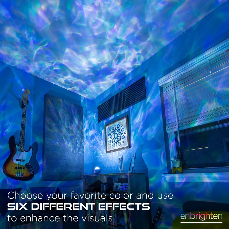 Enbrighten Galaxy Night Light Projector – Star, Aurora & Nebula