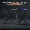 TIQLAB Gaming Desk with LED Lights, 40 Inch Computer Desk