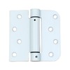Spring Self-Closing Hinges, 4 Inch Square with 5/8 Inch White