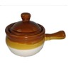 Individual French Onion Soup Crock Chili Bowls with Handles and
