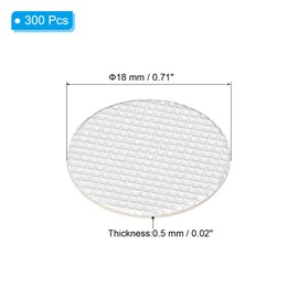 PATIKIL 18mm/0.71" Aluminum Foil Cap Liner, 300 Pack Resistant Tamper Induction Heat Sealer Sealing Liners for Glass Bottle Jar Lid