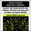 12x18 Splatter Targets. Shots Burst with a Bright Splatter Upon