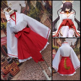 CEXIN(セシン) コスチューム コスプレ小物 コスプレ服 妖狐×仆SS 白鬼院凜々蝶 IS Infinite Stratos 篠ノ之箒 巫女 仮装 学園祭