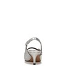 Franco Sarto Womens Khloe Pointed Toe Slingback Kitten Heel Silver
