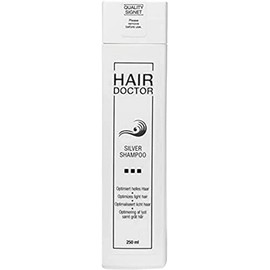 Hair Doctor Silver Shampoo neutralises the yellow tone, gentle cleansing and care thanks to high-quality almond kernel oil, 250 ml