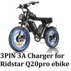 coming data 🔥3pin fast 3A Charger For 52v Ridstar Q20