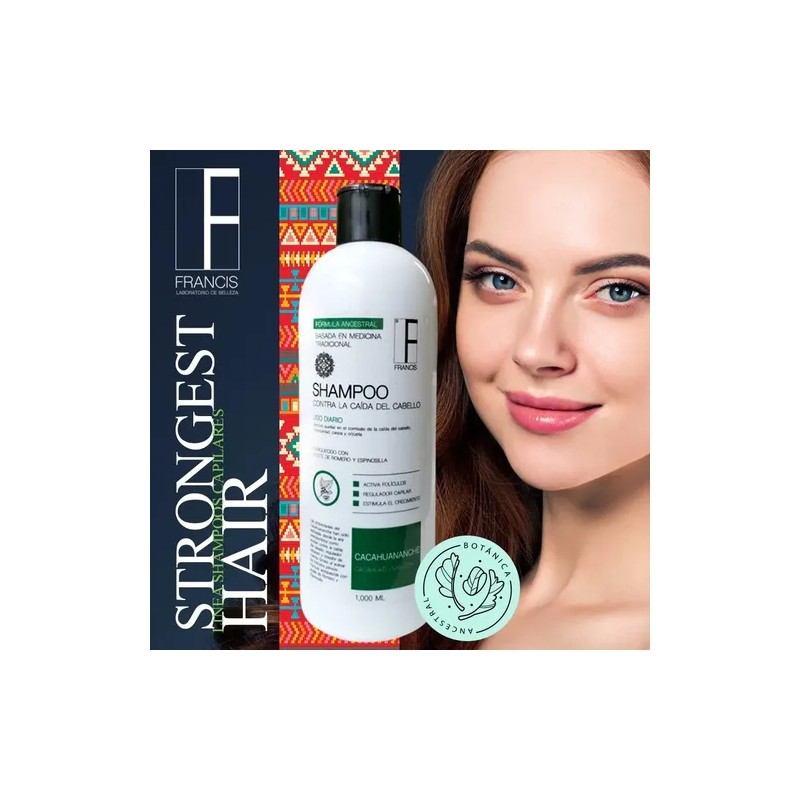 3 Pack Shampoo Anticaída De Cacahuananche Y Romero