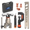 CARVALAX Eccentric Flaring Tool Kit, 45° Precision Flaring, Metric/Imperial Clamp