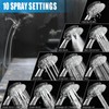 High Pressure Shower Heads, 7.2Inch 2 in 1 Rainfall Shower