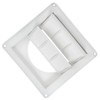 LABRIMP Dryer Vent Cover Louvered Exterior Wall Vent Hood for