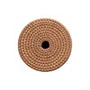 Creative Co-Op Woven Rattan Toilet Paper Roll Storage with Lid,