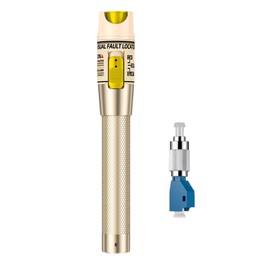 Visual Fault Locator, VFL Fiber Optic Tester Kit - Include Single Mode 9/125um FC Male to LC Female Adapter, Light Pen for Fiber Network Cable Test