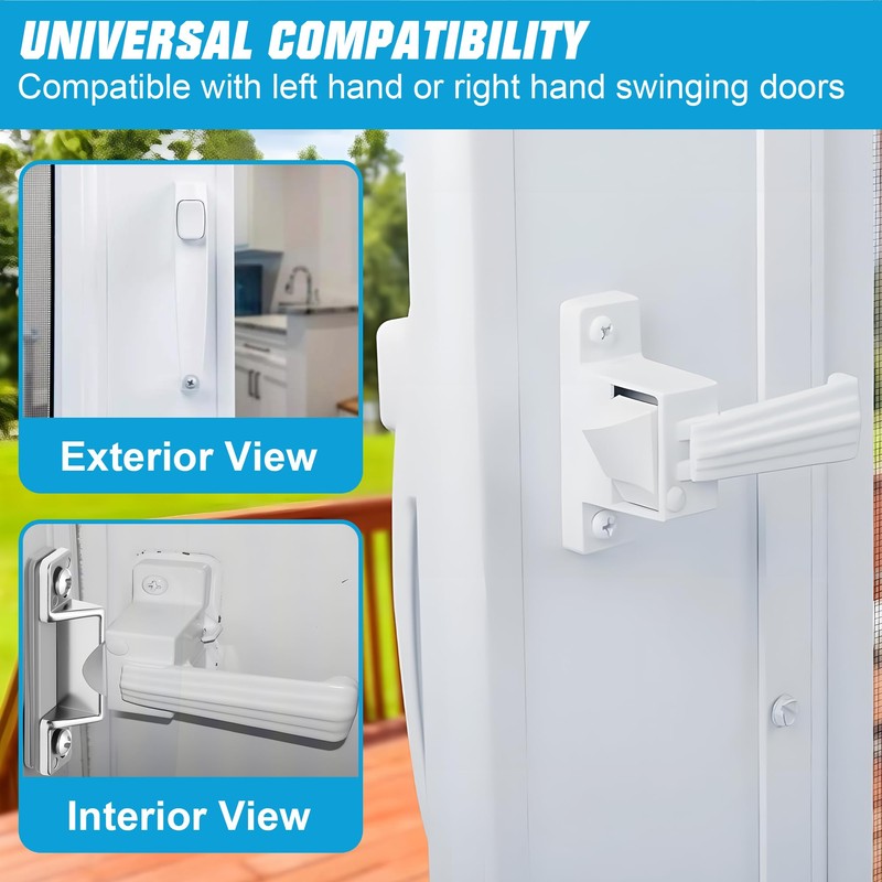 Avenuebool Screen Door Latch Replacement Kit Compatible with Prime-Line K