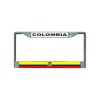 DIGIART COLOMBIA COLOMBIAN FLAG Chrome Metal Car License Plate Frame