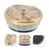 CAXUSD 2pcs Traditional Weather Barometer Metal Barometer Hygrometer Wall-Mounted High