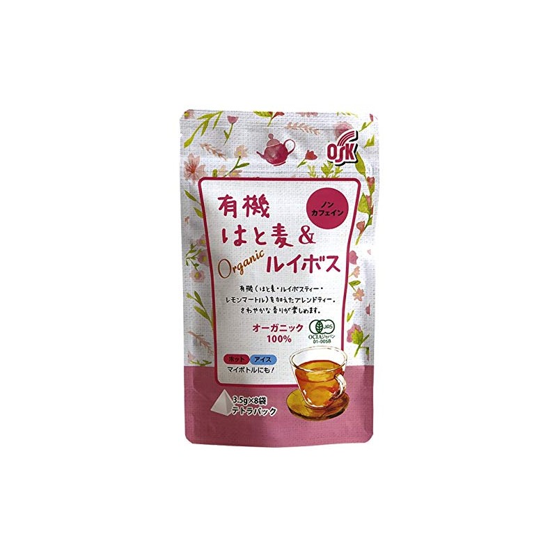 OSK Caffeine-Zero Organic Hato Wheat & Rooibos Tea Pack, 1.0