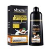 Champú Tinte Negro Con Aceite De Coco Mokeru 3 En