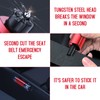 penmol Versatile Car Window Breaker,2-in-1 Window Breaker,Portable Seat Belt Cutter