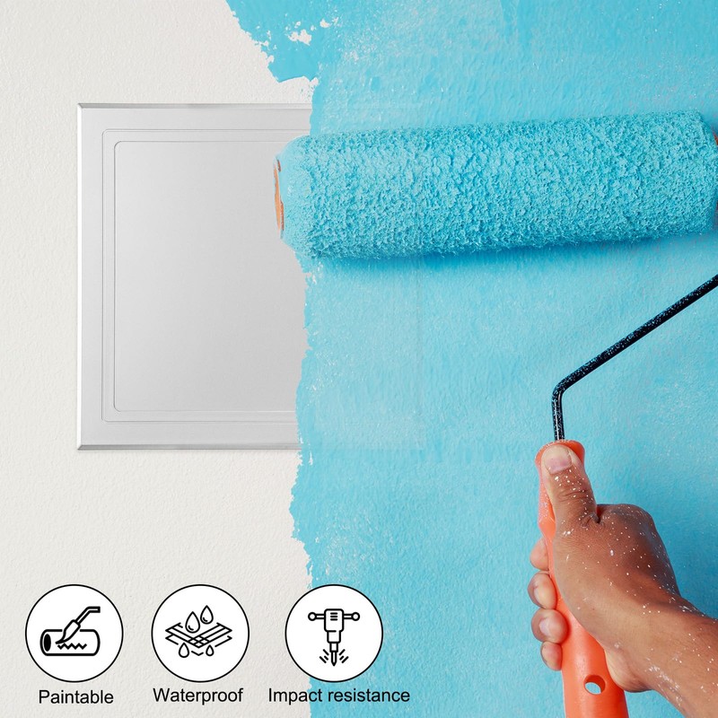 PATIKIL 8x6 inch(200x150mm) Self-Adhesive Access Panel, ABS Plumbing Access Doors