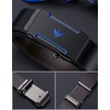 VANNANBA Cinturón de trinquete de diseño para hombre, hebilla automática,