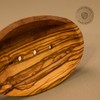 das Olivenholzbrett Olive Wood Soap Dish, Oval 11.5 cm, Handmade,