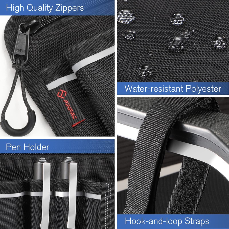 FINPAC Wheelchair Side Storage Bag w/Cup Holder, Wheelchair Armrest Accessories
