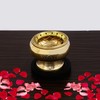 Indian Consigners Triple Moon Brass Charcoal Screen Incense Burner with