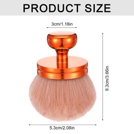 Extra Large Body Makeup Brush for Self Tanner, Concealer Brushes,3 Inch Width Professional Kabuki Powder Brush, Oval-Shaped Brushes Head, for Powder, Face and Body (Rose Gold)