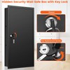 GUVELI 25.6" Tall Wall Safes Between the Studs, Lockable Hidden