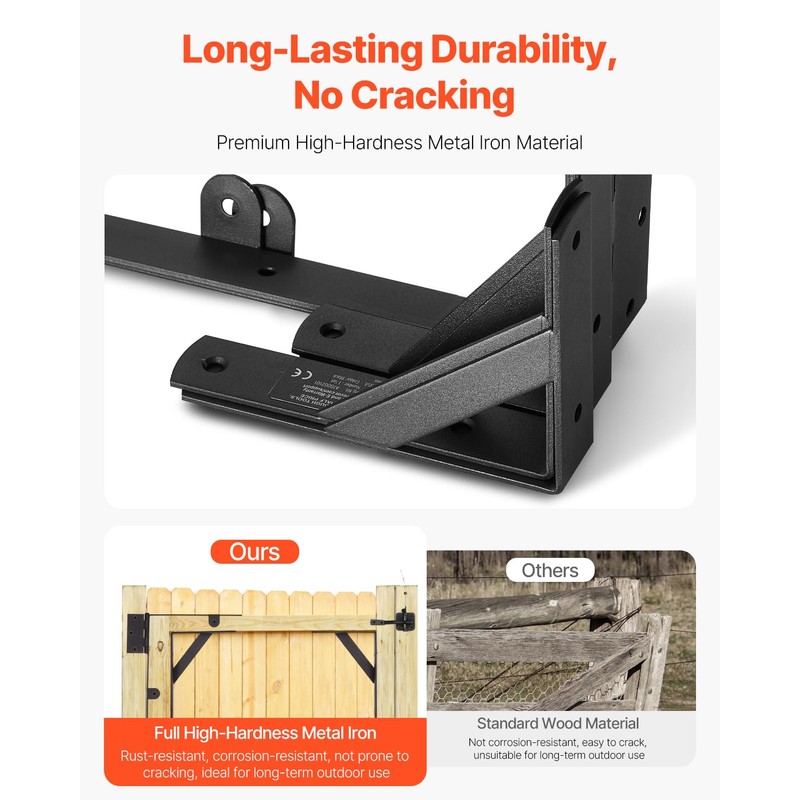 VEVOR Gate Corner Brace Bracket, Anti Sag Gate Frame Hardware