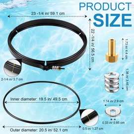 Saillong 190003 Tension Control Clamp and 39010200 Tank Clamp O Ring, Compatible with Pentair FNS Series, Clean & Clear Plus & Quad DE Series Swimming Pool and Spa Cartridge Filter