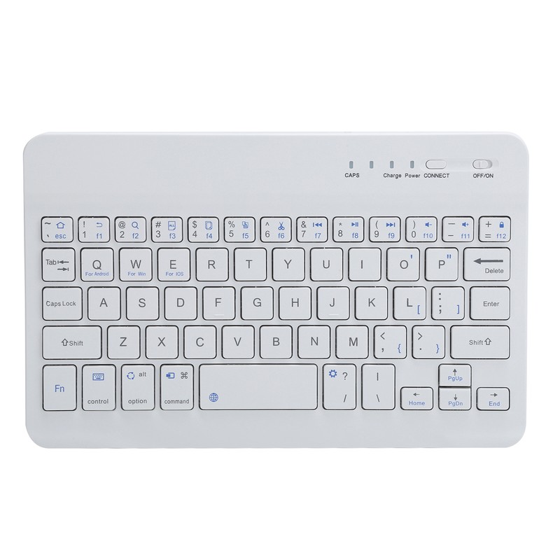 Mini Keyboard Bluetooth Portable 59 Keys Tablet Computer Supplies White