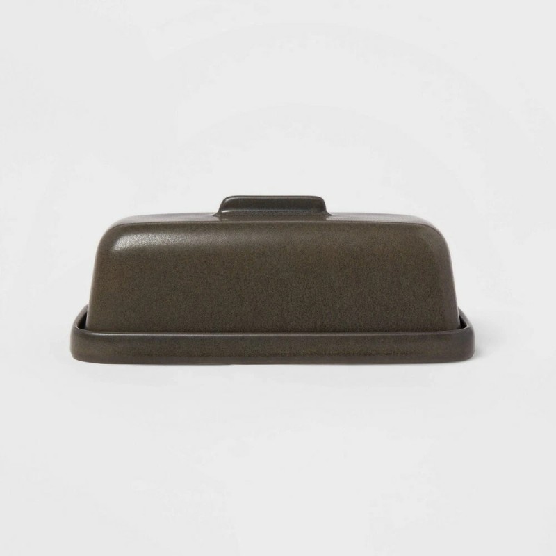 Project 62 Stoneware Tilley Butter Dish (Dark Brown)